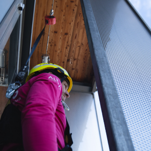 Ligne de vie installée par Altius