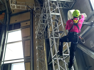 Professionnel Altius lors d'une formation travaux en hauteur